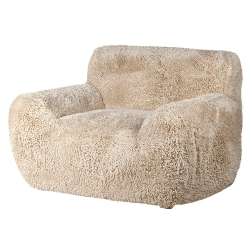 Richmond Cream Faux Sheepskin Armchair 125cm