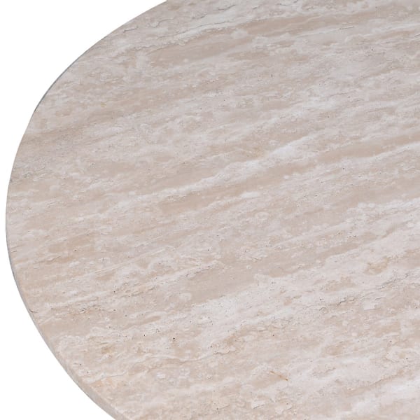 Close-up of natural stone top on Chesham side table