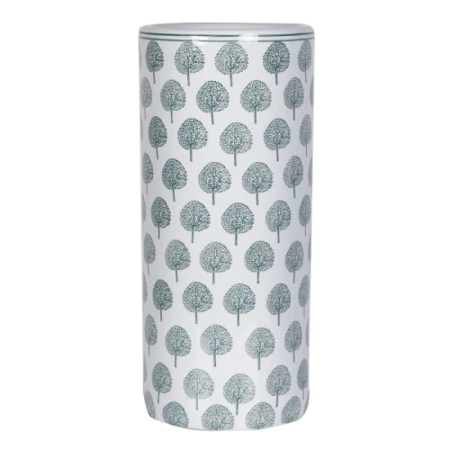 Richmond Green Ceramic Umbrella Stand 44cm – Botanical Tree Pattern