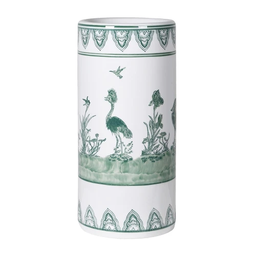 Richmond Birds Ceramic Umbrella Stand 44cm – Green Bird Design