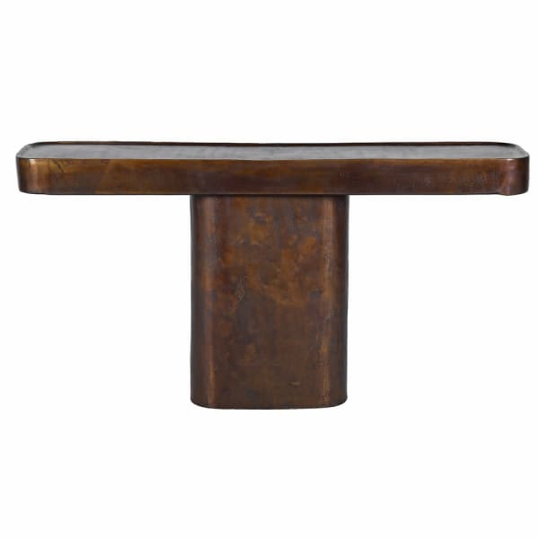 Westbourne Bronze console table 152cm with aged bronze aluminium finish