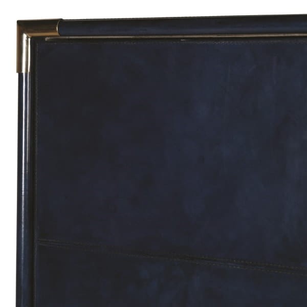 Eaton Blue Cabinet 165 cm high navy blue gold frame bar cabinet
