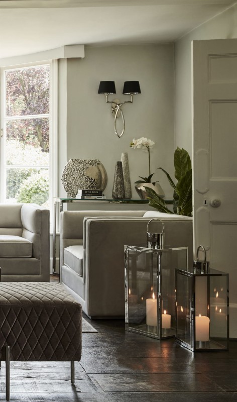 Chelsea  Coral Silver Aluminium Vase Large 47x39.5 cm