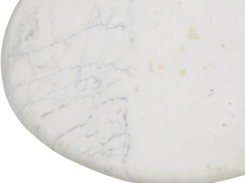 Round marble coffee table for living room