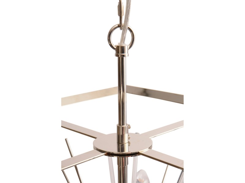 Montpelier Silver Cube Chandelier 40 cm with  Sunburst design Small