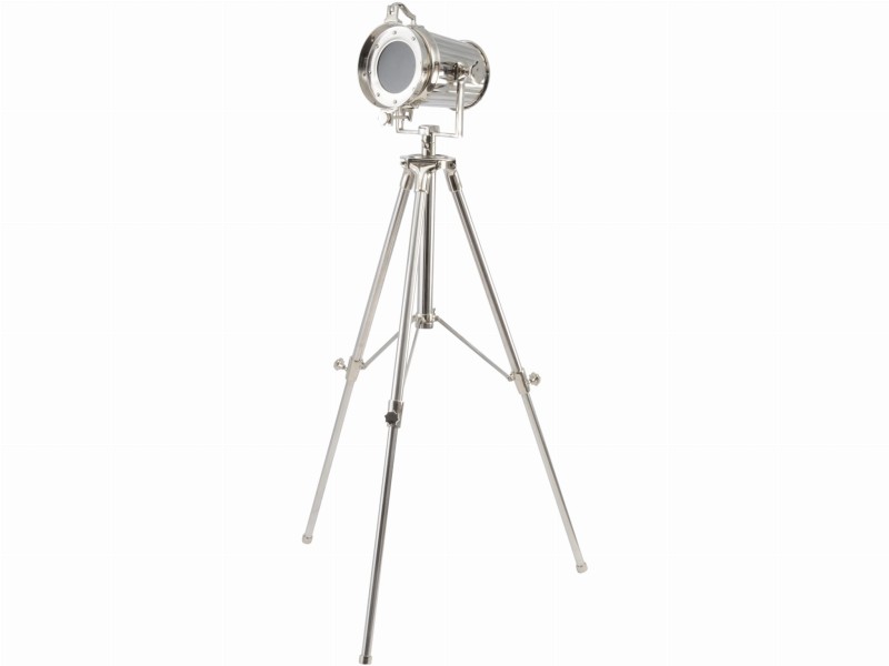 Charles Nickel Tripod Floor Lamp 170 cm spotlight silver aluminium