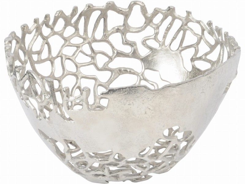 Chelsea Coral Silver Aluminium Bowl