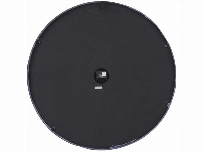 Caroline Skeleton Mirrored Wall Clock 80 cm with black iron frame