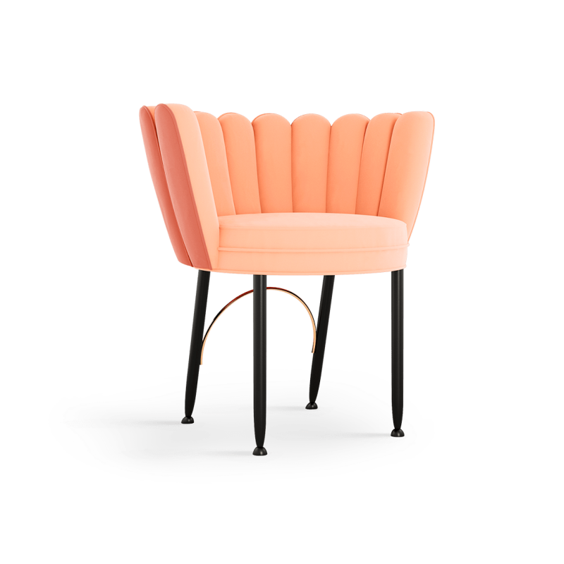 Angel Dining chair pine and stainless steel