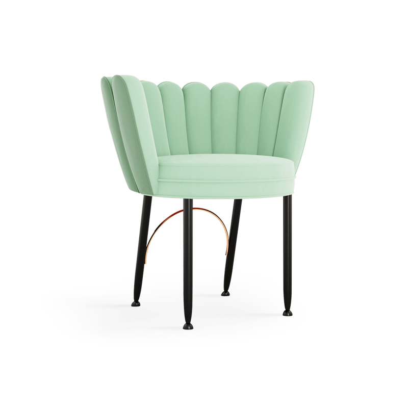 Angel Dining chair pine and stainless steel