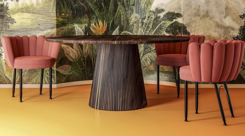 Angel Dining chair pine and stainless steel