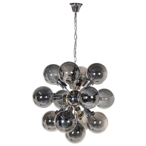 Bubble Smoke 13-Globe Smoked Glass Pendant Light 70cm