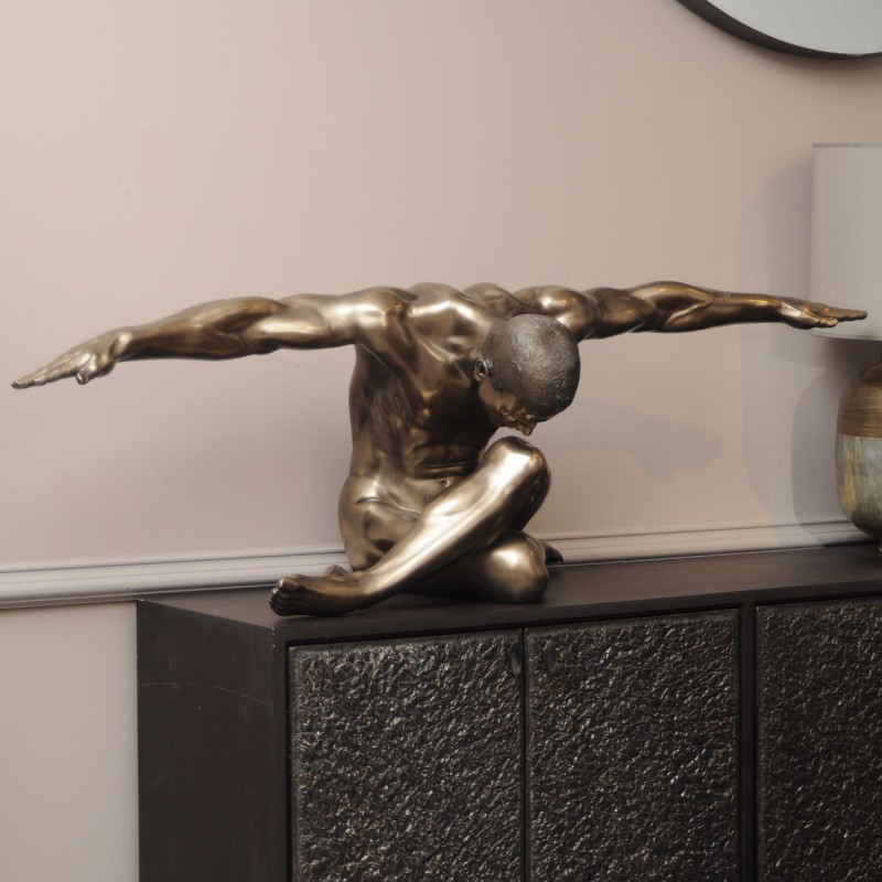 Male figure with arms extended wide