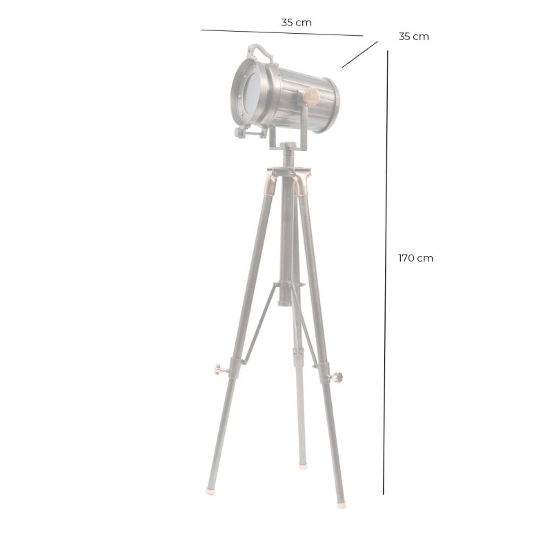 Charles Copper Tripod Floor lamp