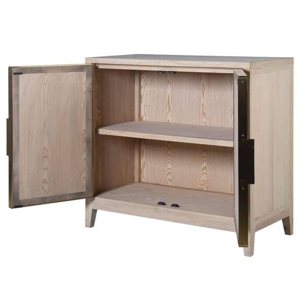Eaton Cabinet 98x102 oak steel and concrete