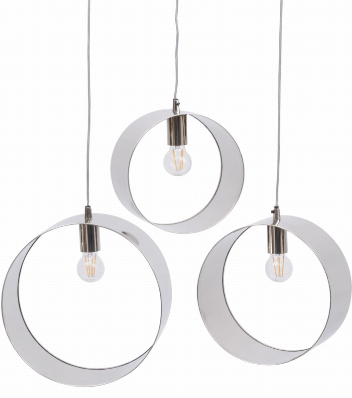Nickel Rings Pendants three silver ring stainless steel