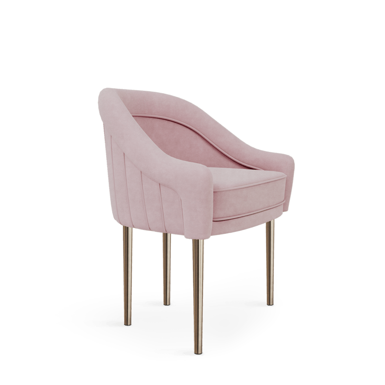 KATHARINA DINING CHAIR  from OTTIU BEECH BRASS velvet