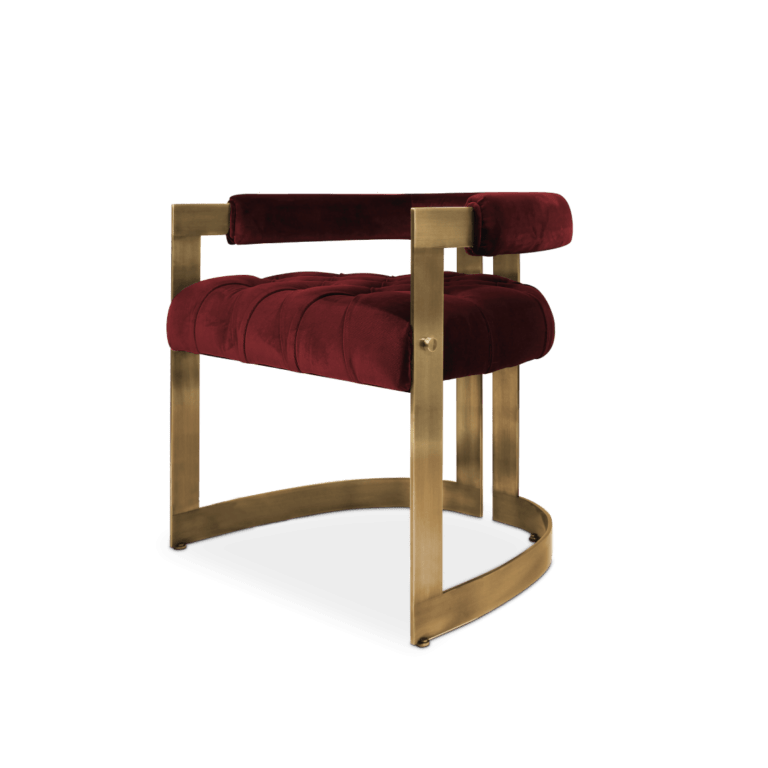 Winfrey Dining chair brass cotton velvet color personalization
