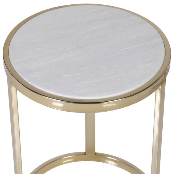 Gold Kensington nesting side tables