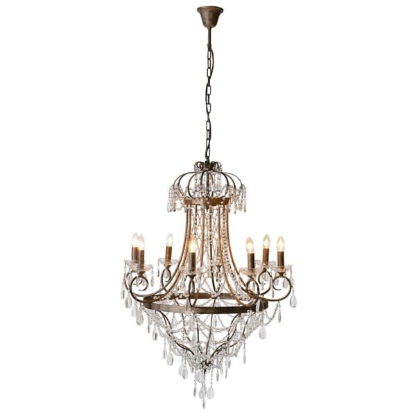 Belgrave Chandelier 79x110 cm iron with crystals
