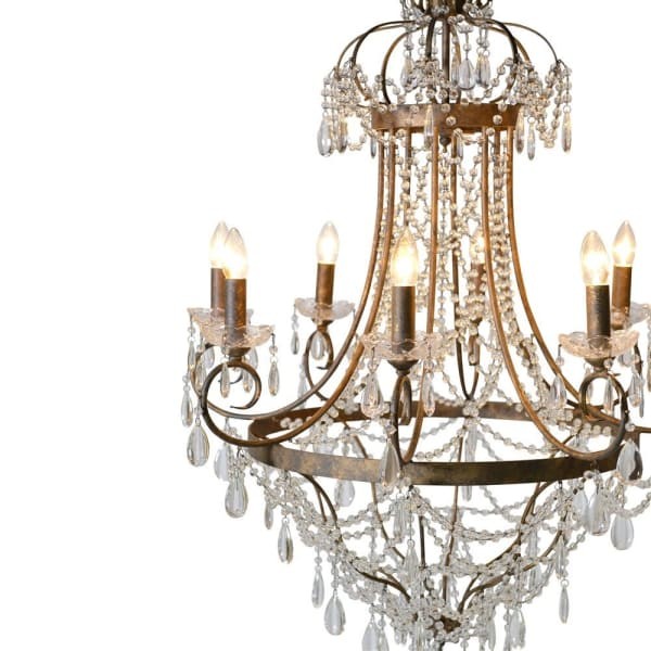 Belgrave Chandelier 79x110 cm iron with crystals