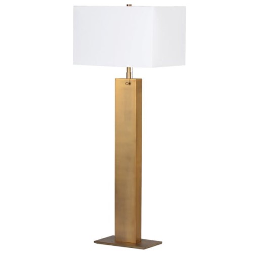 Gold Brook Large Table Lamp with White Shade – 98 cm