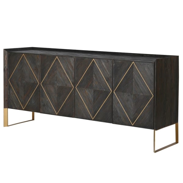 Finchley four-door wooden sideboard, 192cm wide