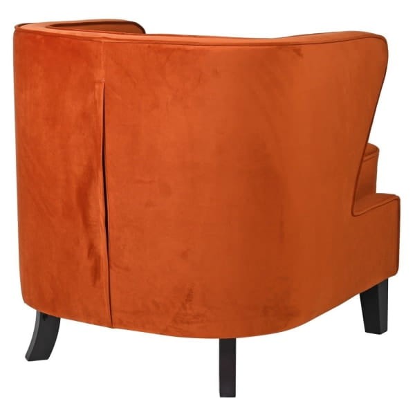 Chelsea Orange accent chair for a living room