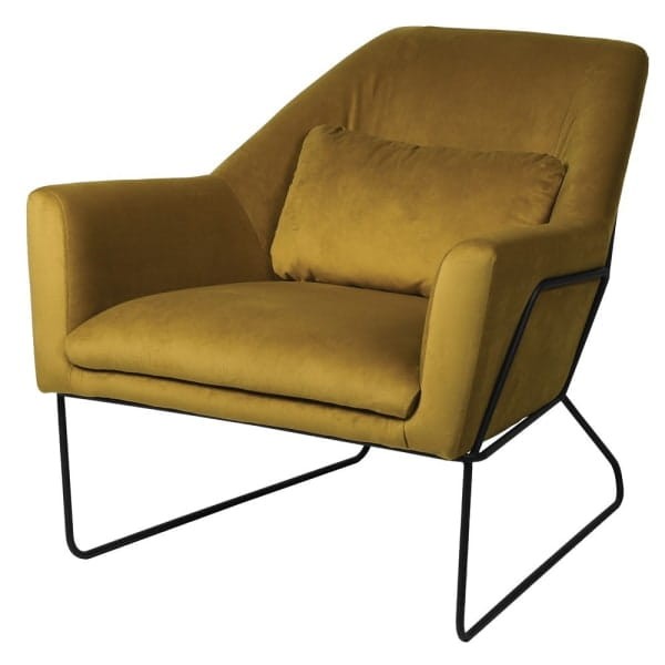 Oxford Amber Contemporary Occasional Chair Amber Green cotton