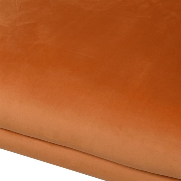 Oxford Pumpkin Armchair orange cotton black iron frame