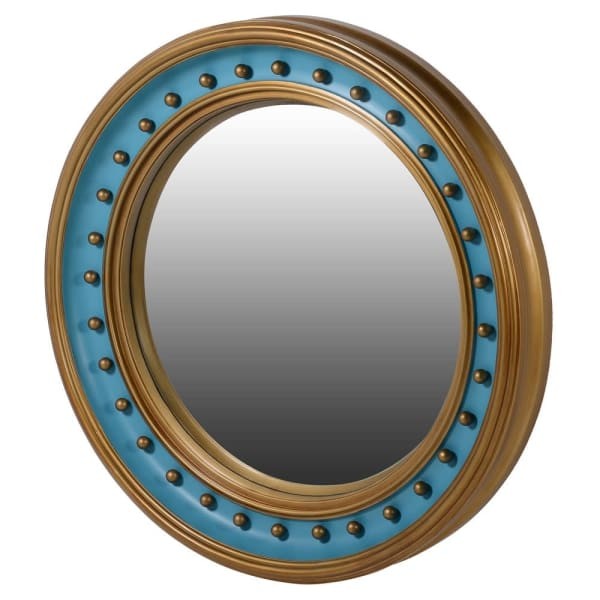 Minor Blue Mirror 96 cm turquoise gold decorative frame