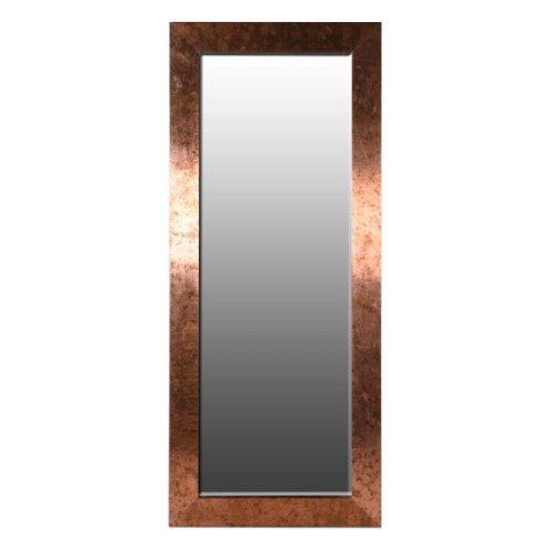 Copper Rectangular Mirror 209 x 87 cm with Metal Frame