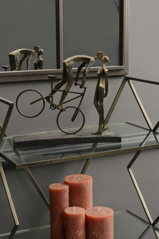 Decorative bicycle sculpture for living room study or bedroom