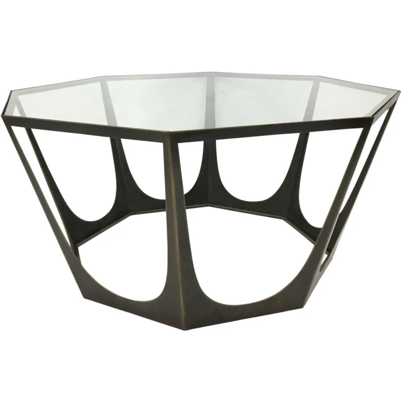 Richmond coffee table 93 cm with glass top