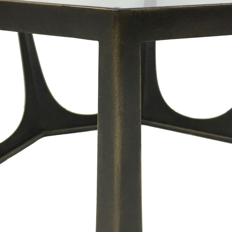 Richmond table with tempered-glass top