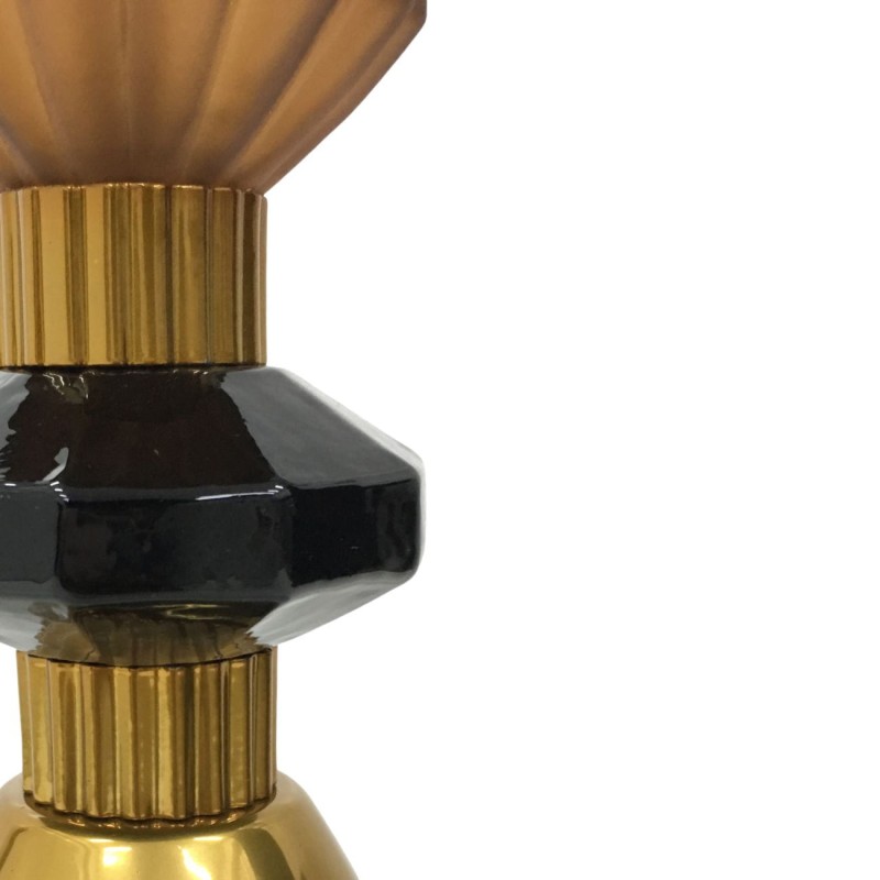 Muse Brown Pendant Lamp 51 cm with hand made brown and gold