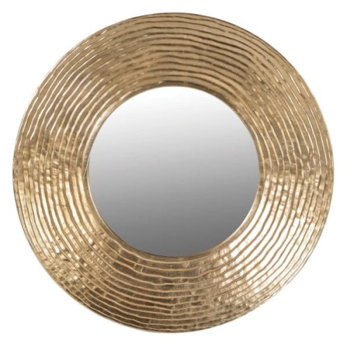 Savoy Gold Large Round Decorative Wall Mirror, 108 cm