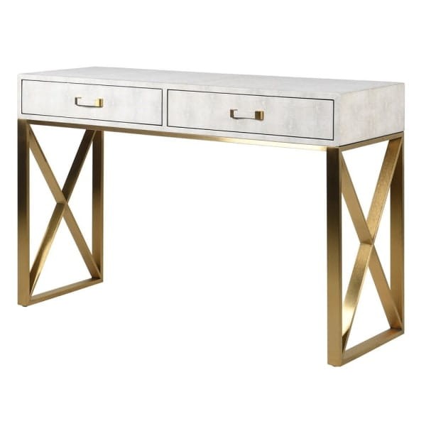 Chiswick Console Table 120 cm with drawer and gold stainless steel