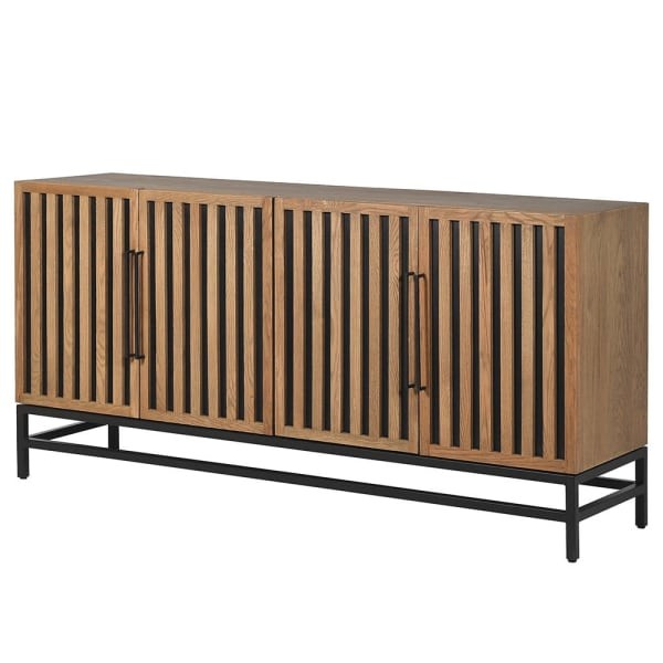 Enderby Wood sideboard 175 cm with fluted doors