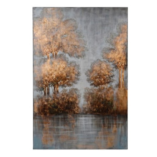Chesham Oil Painting Gold Grey 152 x 101 cm