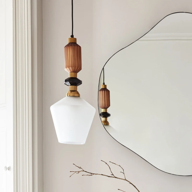 Muse Brown pendant light 51 cm
