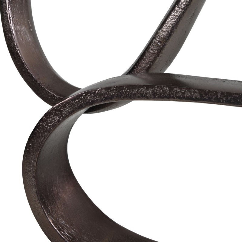 Sloane Abstract Sculpture 51 cm brown aluminium on the base