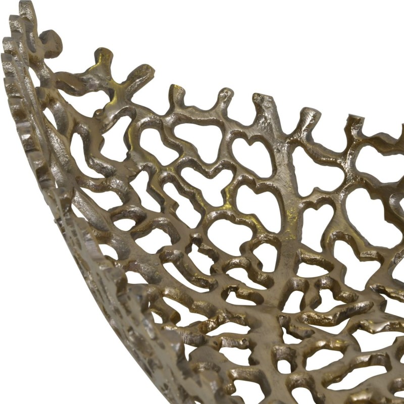 Mayfair aluminium Platter 62 cm gold openwork decorative bowl