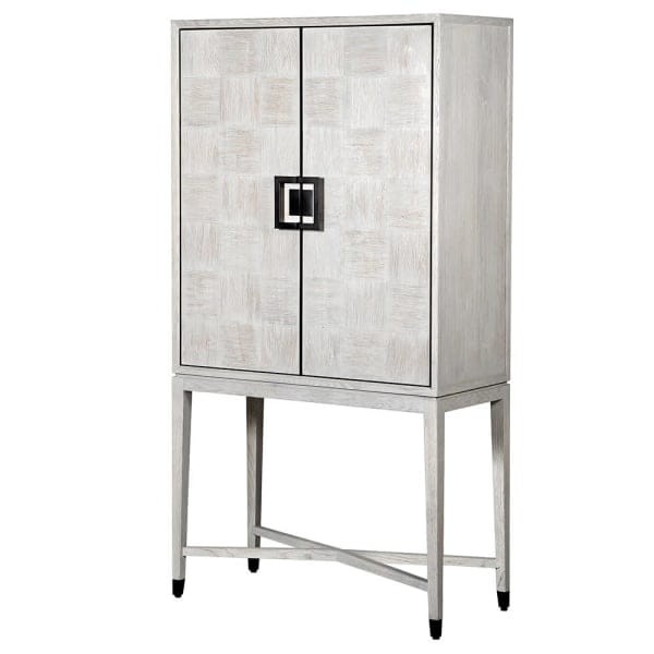 Light Oak Two Door Bar Cabinet 183 cm wooden drinks cabinet