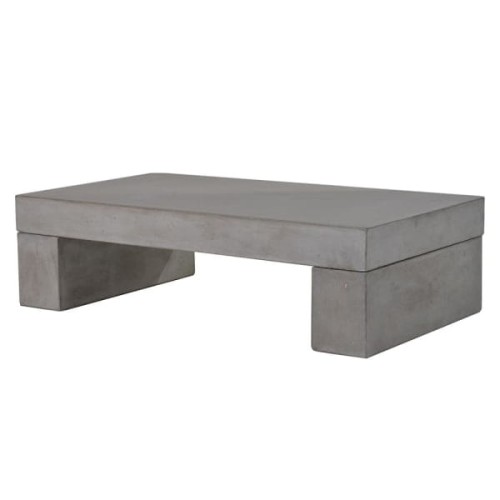 Concrete Grey Garden Coffee Table 110 × 60 cm – Rectangular Concrete Design