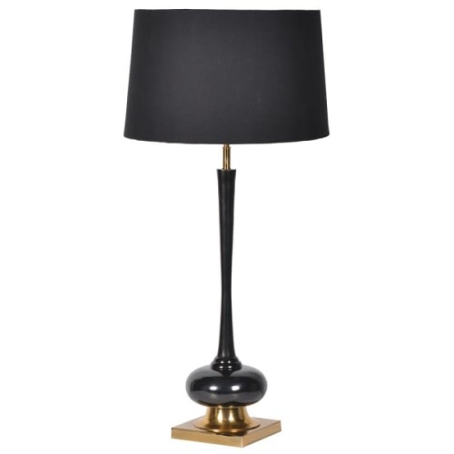 Luxury Black Table Lamp 106cm – Black & Gold