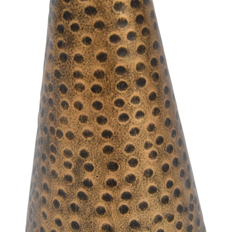 Belgrave Candleholder 45 cm glass and iron hand hammered gold base