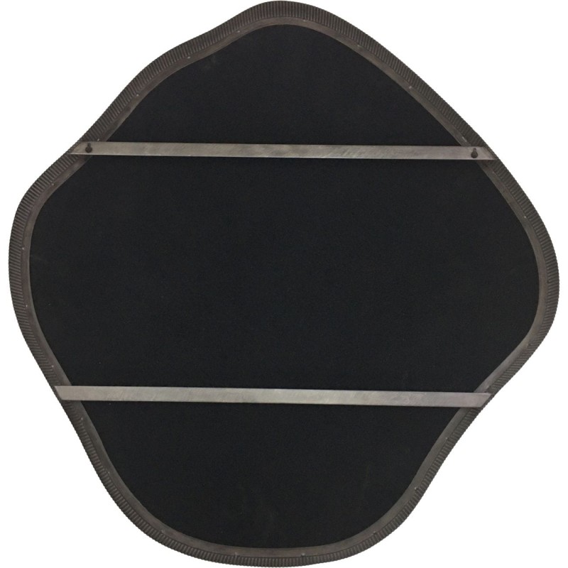 Asymmetric wall mirror with iron frame
