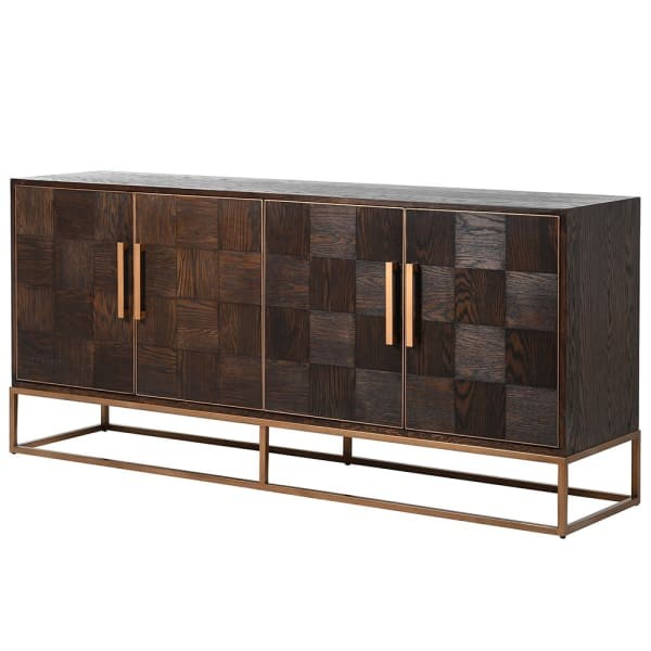 Four door Surrey Oak sideboard for living room