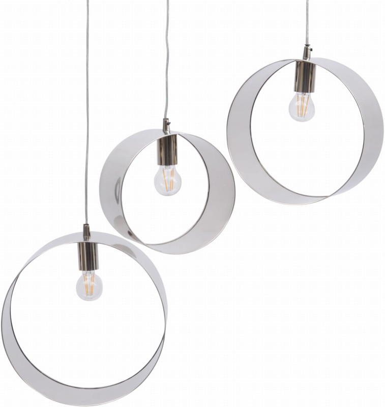 Nickel Rings Pendants three silver ring stainless steel